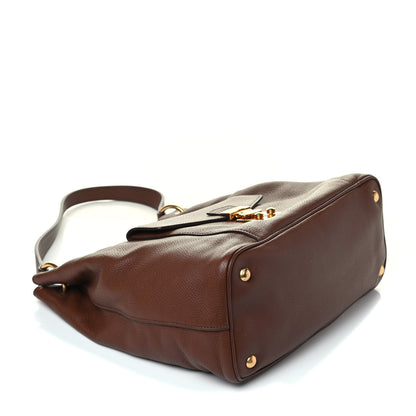 Miu Miu Vitello Phenix Shoulder Bag Palissandro 3 of 8
