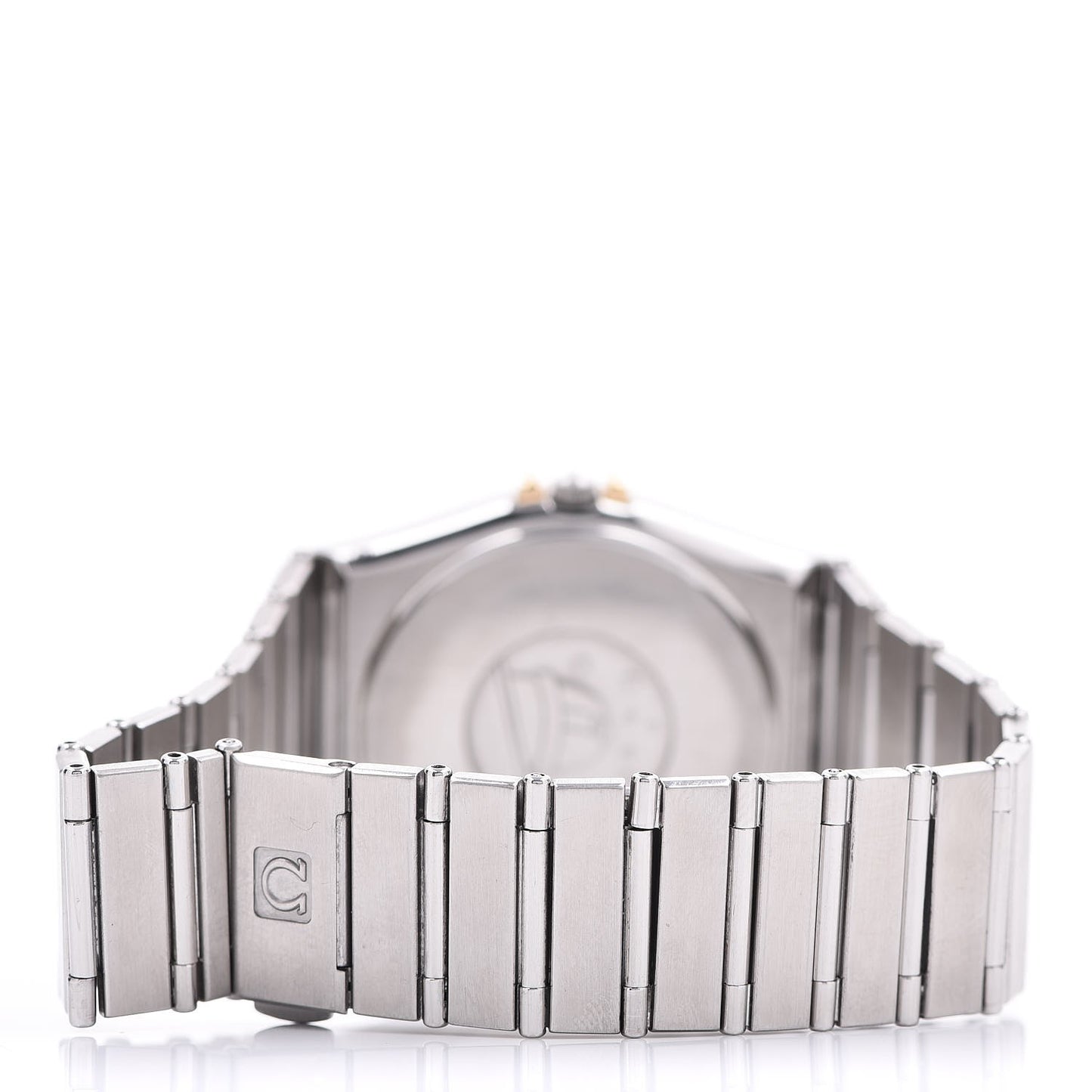 Stainless Steel 18K Yellow Gold 33mm Constellation Quartz Watch White 396.1075
