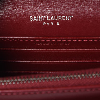 Saint Laurent Calfskin Monogram Sunset Chain Wallet Palissandre 7 of 9