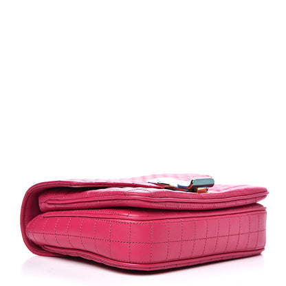 Celine Calfskin Quilted Medium C Bag Pink 3 of 7