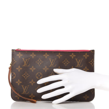 Louis Vuitton Monogram Neverfull MM GM Pochette Pivoine 2 of 8