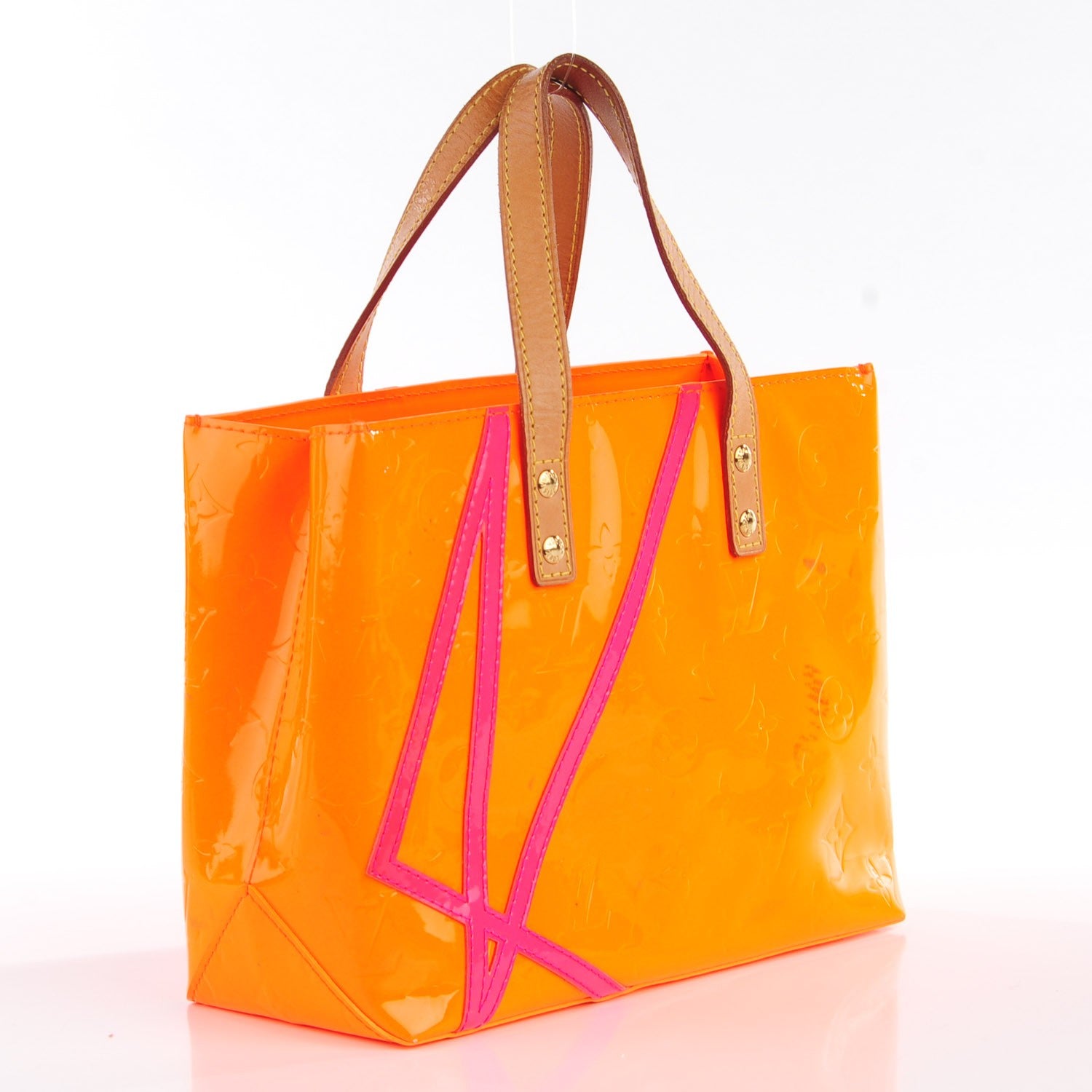 Louis Vuitton Vernis Reade PM Fluo Orange 3 of 7