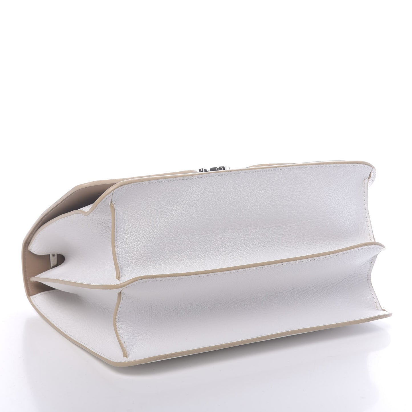 Goatskin Medium Alice Bag Optic White