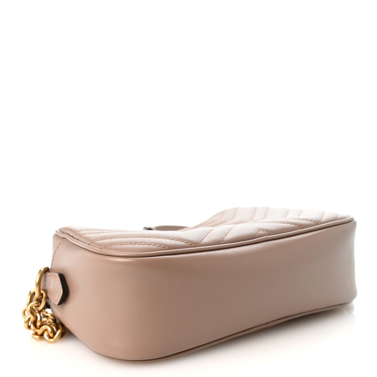 Gucci Calfskin Matelasse Small GG Marmont Chain Shoulder Bag Porcelain Rose 4 of 11
