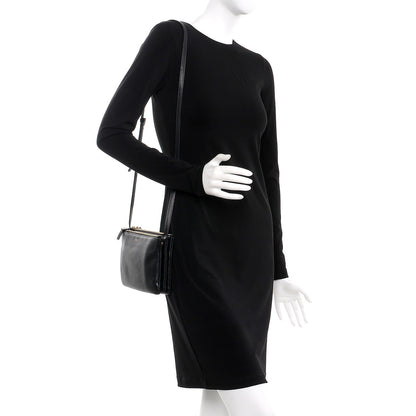 Celine Lambskin Small Trio Crossbody Bag Black 2 of 7