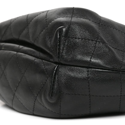 Chanel Lambskin Plexiglass Tortoise Shell Quilted Mini Pouch Black 10 of 10