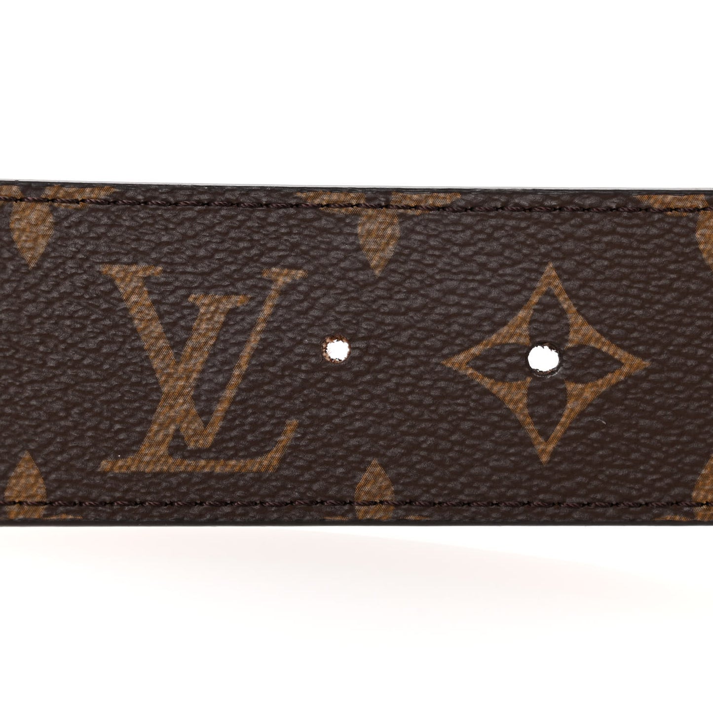 Calfskin Monogram 30mm LV Initiales Reversible Belt 90 36 Black