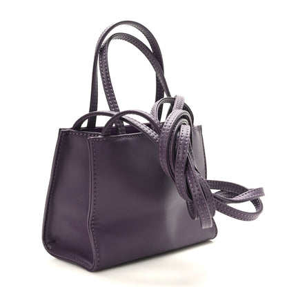 Telfar Vegan Leather Small Shopping Bag Eggplant 3 of 8