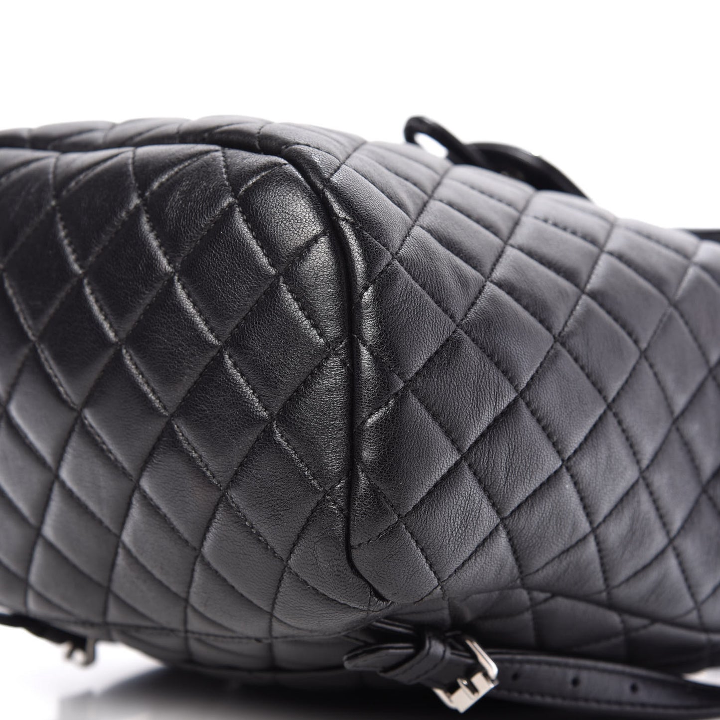 Calfskin Quilted Small Urban Spirit Backpack Black