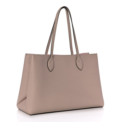 Louis Vuitton Grained Calfskin Lockme Shopper Greige 3 of 10