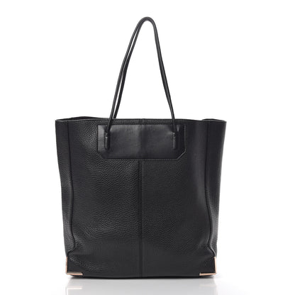 Alexander Wang Pebbled Calfskin Large Prisma Skeletal Tote Black Rose Gold Hardware 3 of 25