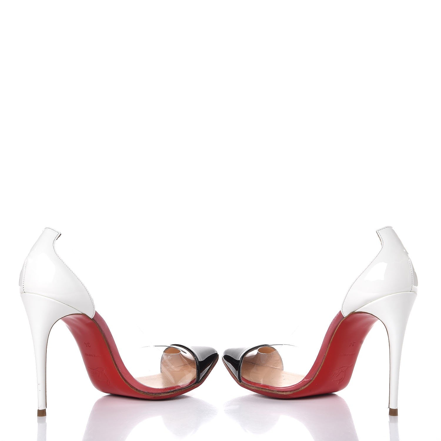 Christian Louboutin Patent PVC Debout 100 Pumps 34 Black 5 of 10