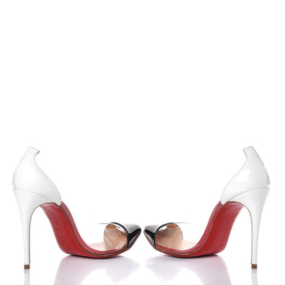 Christian Louboutin Patent PVC Debout 100 Pumps 34 Black 5 of 10