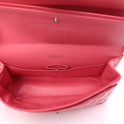 Chanel Patent Quilted Jumbo Double Flap Pink 3 of 4