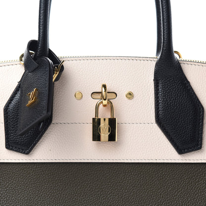 Louis Vuitton Taurillon City Steamer MM Kaki Creme Black 10 of 11