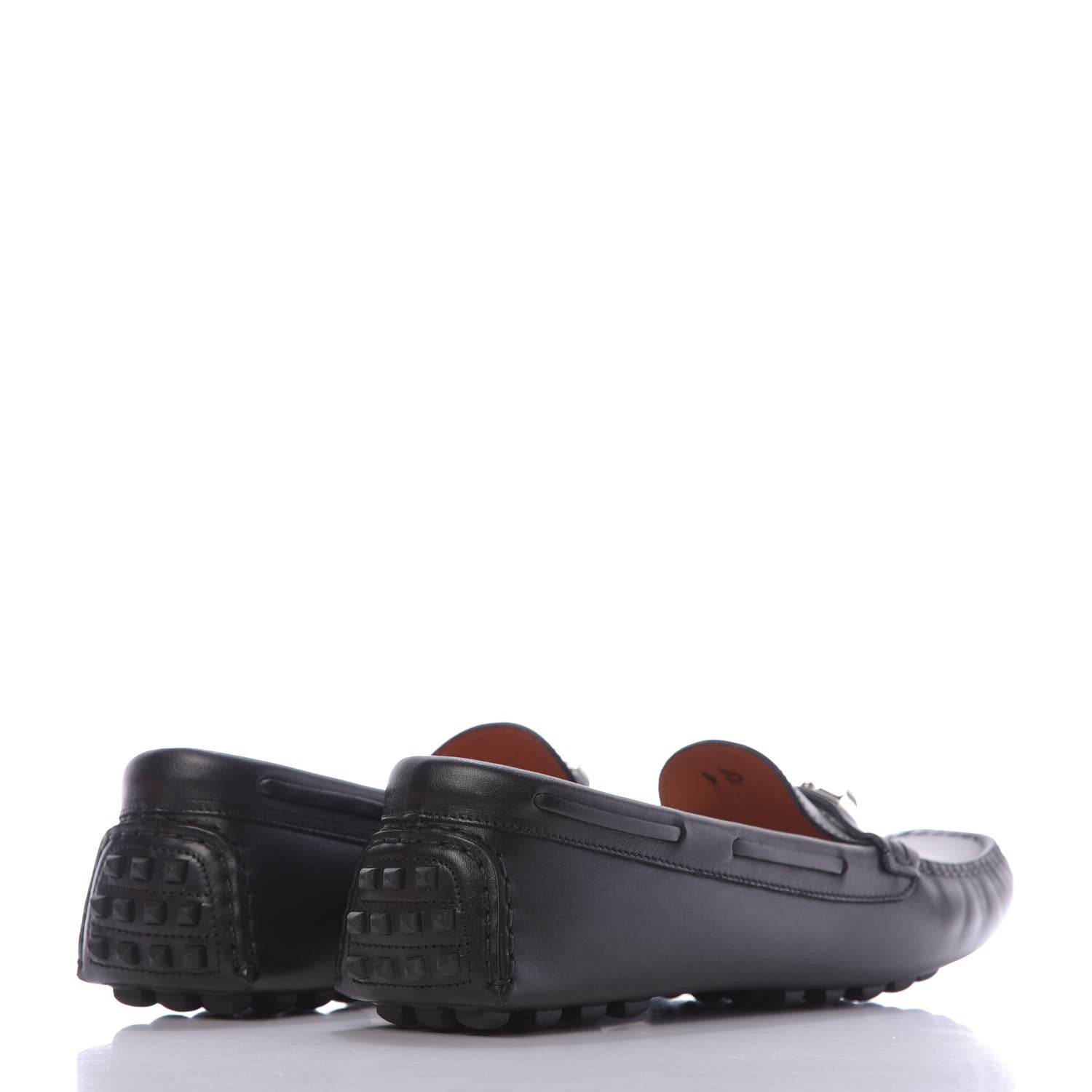 Hermes Calfskin Irving Driving Moccasin Loafers 37 Black 4 of 12