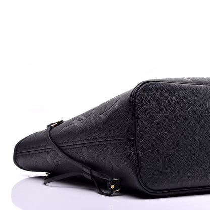 Louis Vuitton Empreinte Monogram Giant Neverfull MM Black 7 of 8