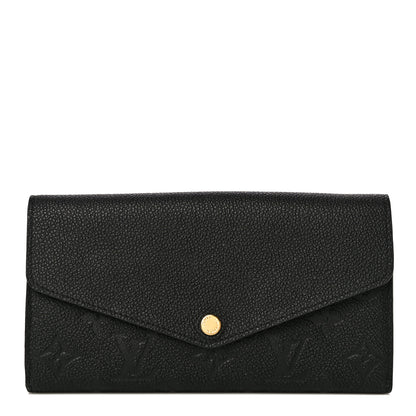 Louis Vuitton Empreinte Sarah Wallet NM Black 1 of 9