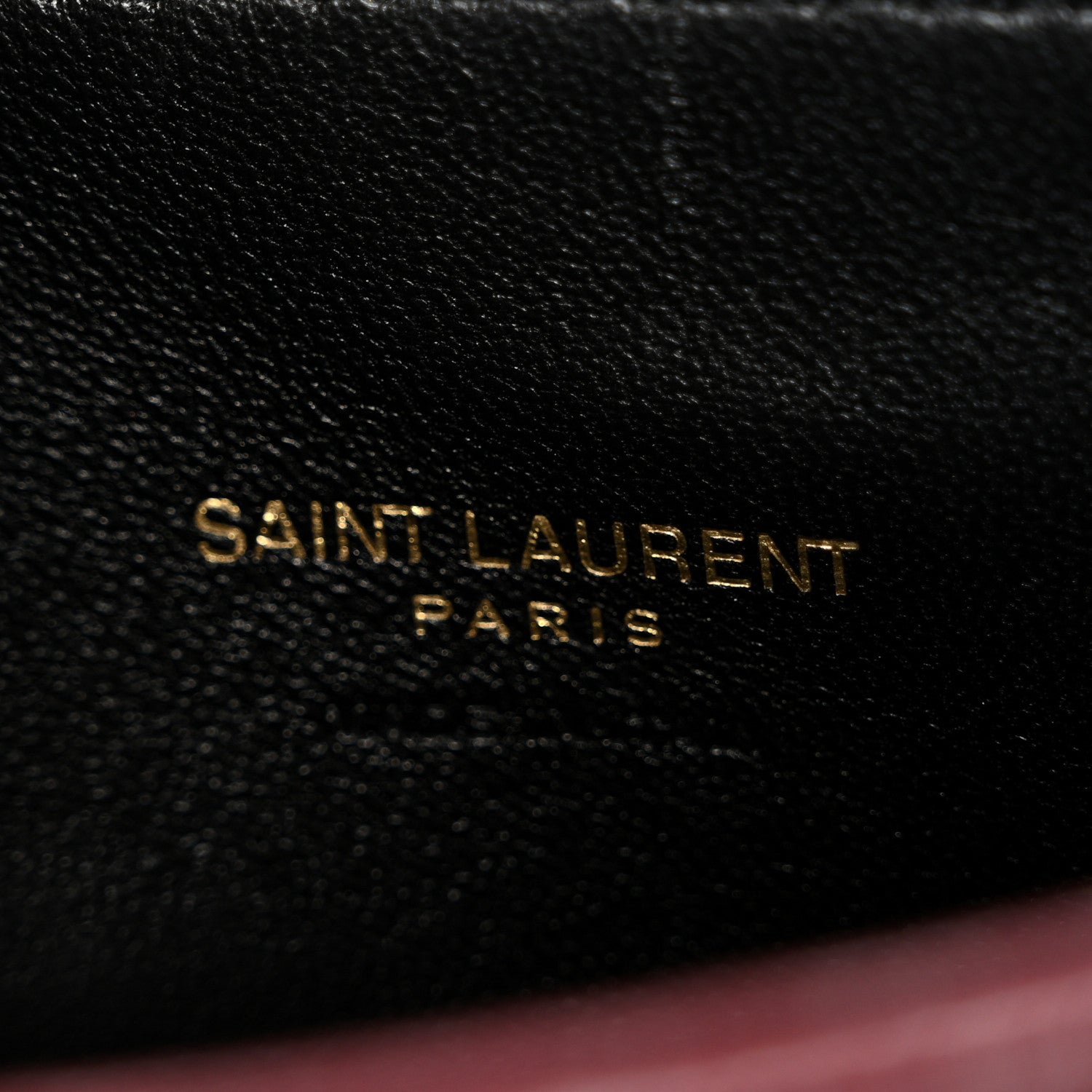 Saint Laurent Shiny Calfskin Matelasse Chevron Monogram Mini College Bag Deep Hot Wine 6 of 11