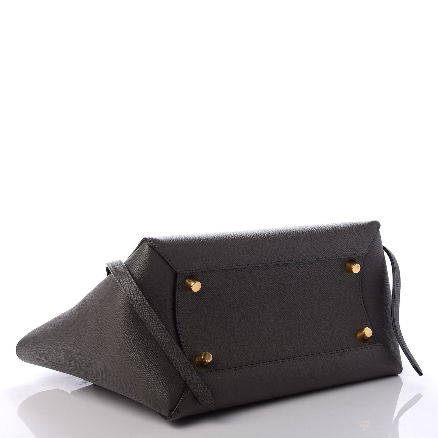 Grained Calfskin Mini Belt Bag Grey