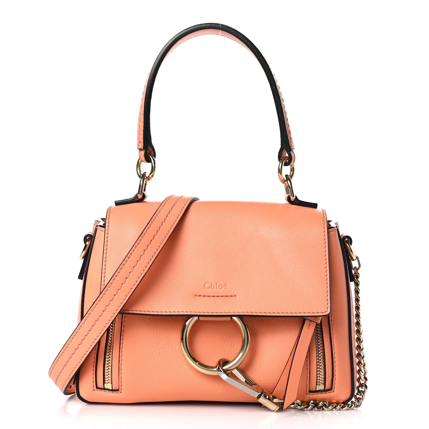 Calfskin Mini Faye Day Shoulder Bag Canyon Sunset