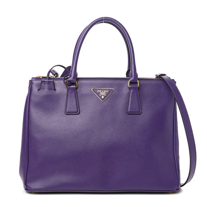 Prada Saffiano Medium Galleria Double Zip Tote Viola 1 of 12