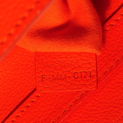 Celine Drummed Calfskin Micro Luggage Bright Orange 15 of 16