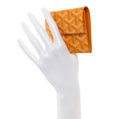 Goyard Goyardine Marigny Coin Purse Wallet Yellow 2 of 7