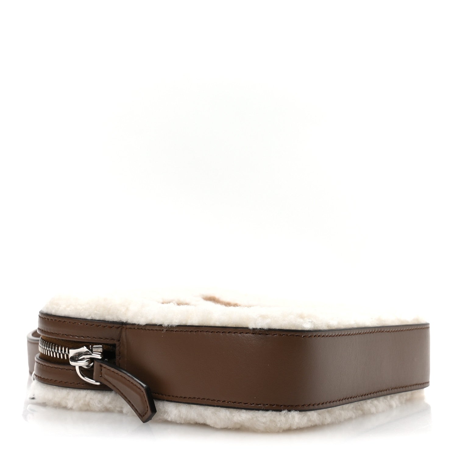 Fendi Shearling Toast Bag White 4 of 10