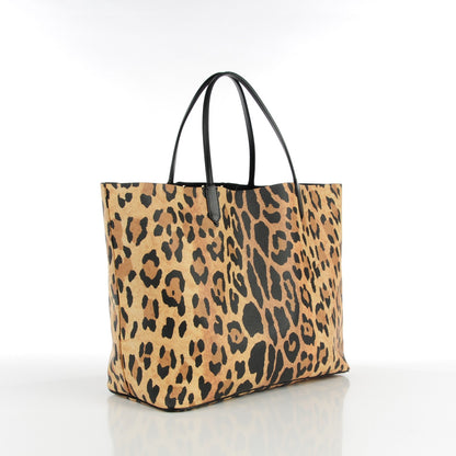 Givenchy Textured Coated Canvas Leopard Print Large Antigona Tote 4 of 8