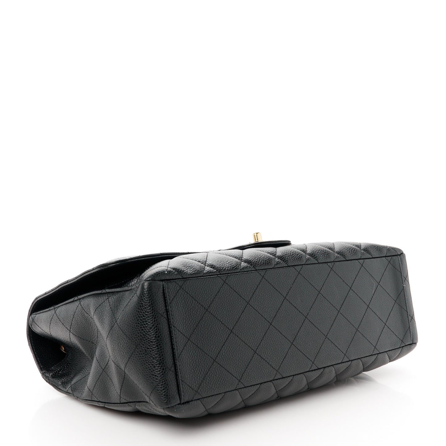 Caviar Quilted Maxi Single Flap Black