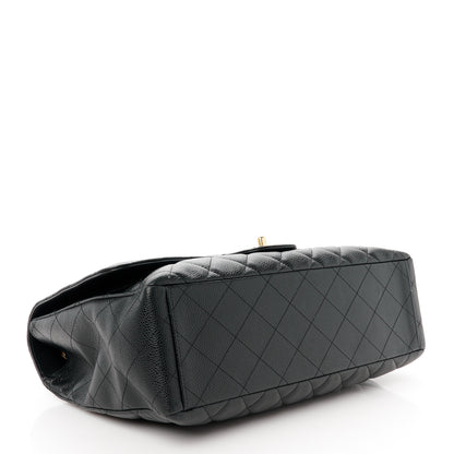 Chanel Caviar Quilted Maxi Single Flap Black 4 of 11
