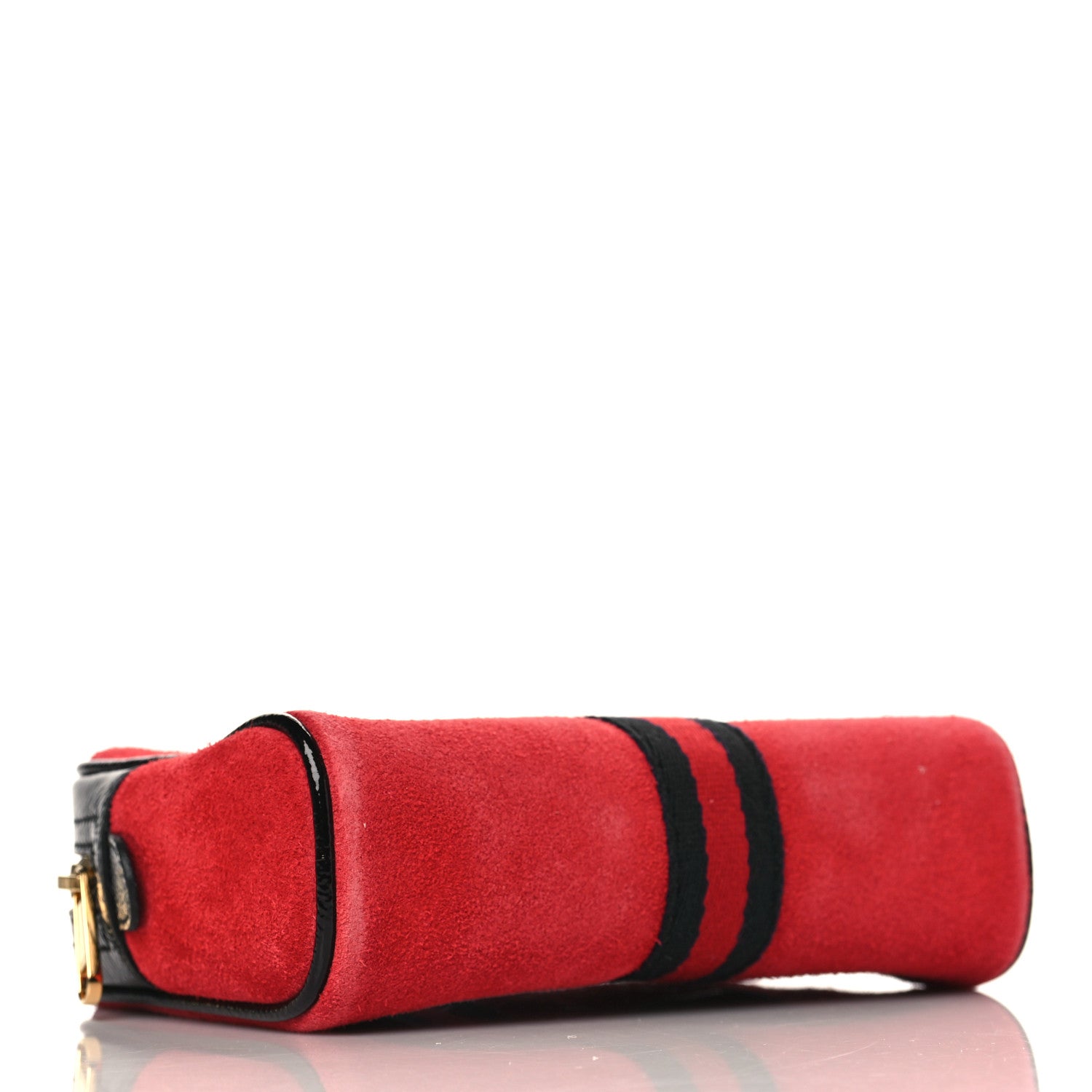 Gucci Suede Small Ophidia Belt Bag 75 30 Hibiscus Red 4 of 9