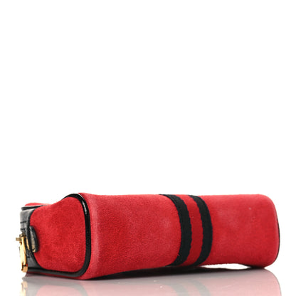 Gucci Suede Small Ophidia Belt Bag 75 30 Hibiscus Red 4 of 9