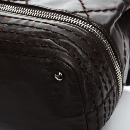 Chanel Calfskin Large Expandable Flap Bag Brown 9 of 10