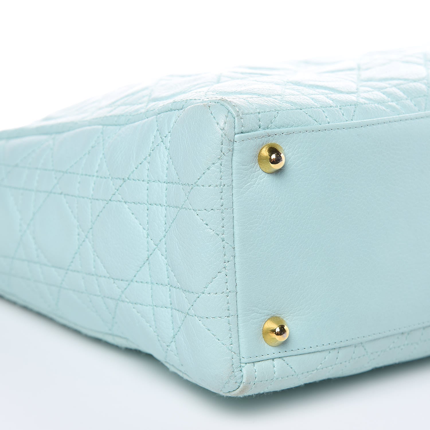Christian Dior Lambskin Cannage Large Lady Dior Light Blue 8 of 12