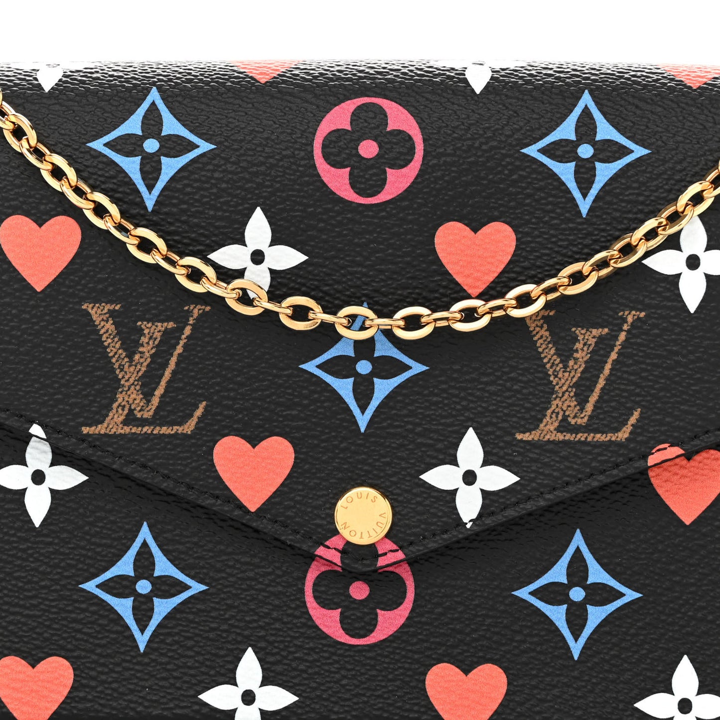 Game On Felicie Chain Wallet Black