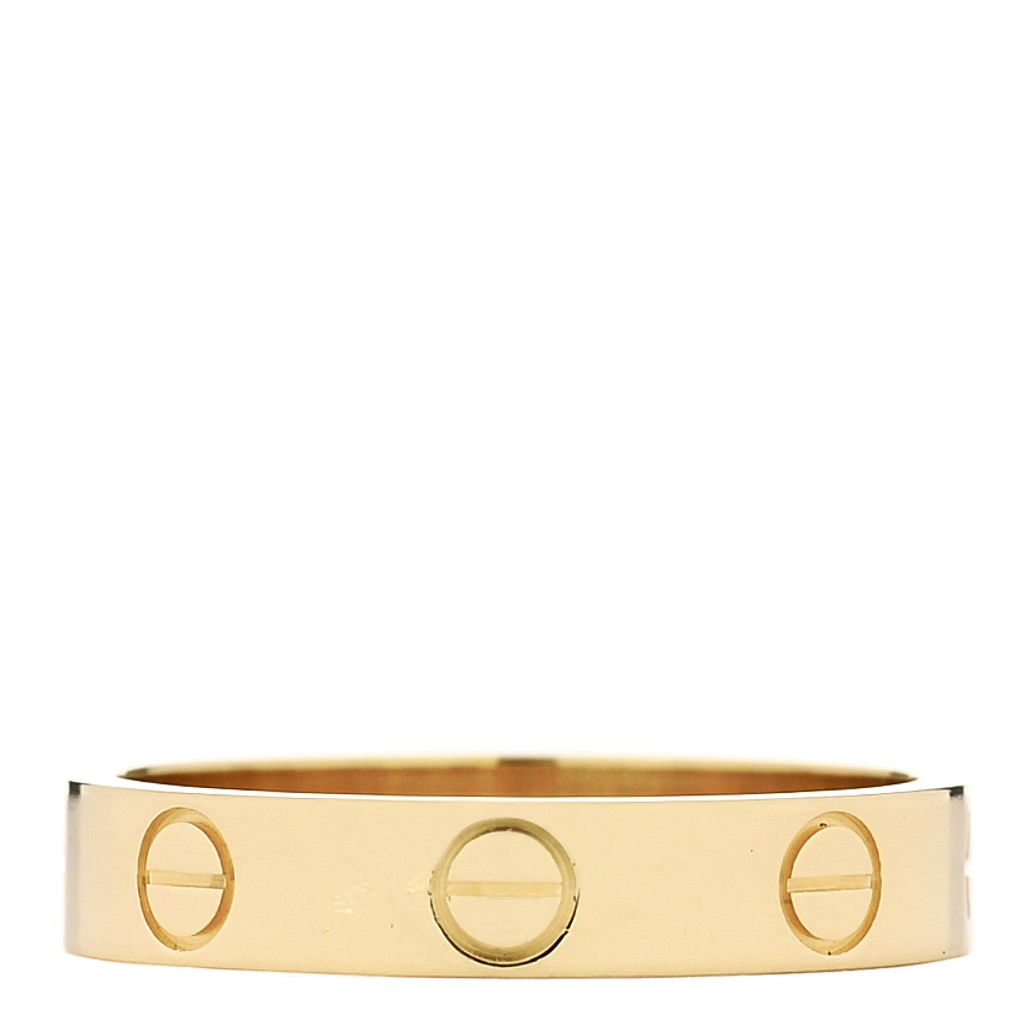 Cartier 18K Yellow Gold 3.5mm LOVE Wedding Band Ring 51 5.75 3 of 4