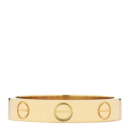 Cartier 18K Yellow Gold 3.5mm LOVE Wedding Band Ring 51 5.75 3 of 4
