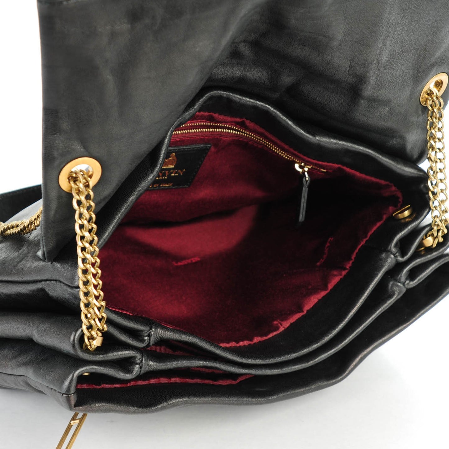 Lambskin Quilted Medium Sugar Flap Shoulder Bag Black
