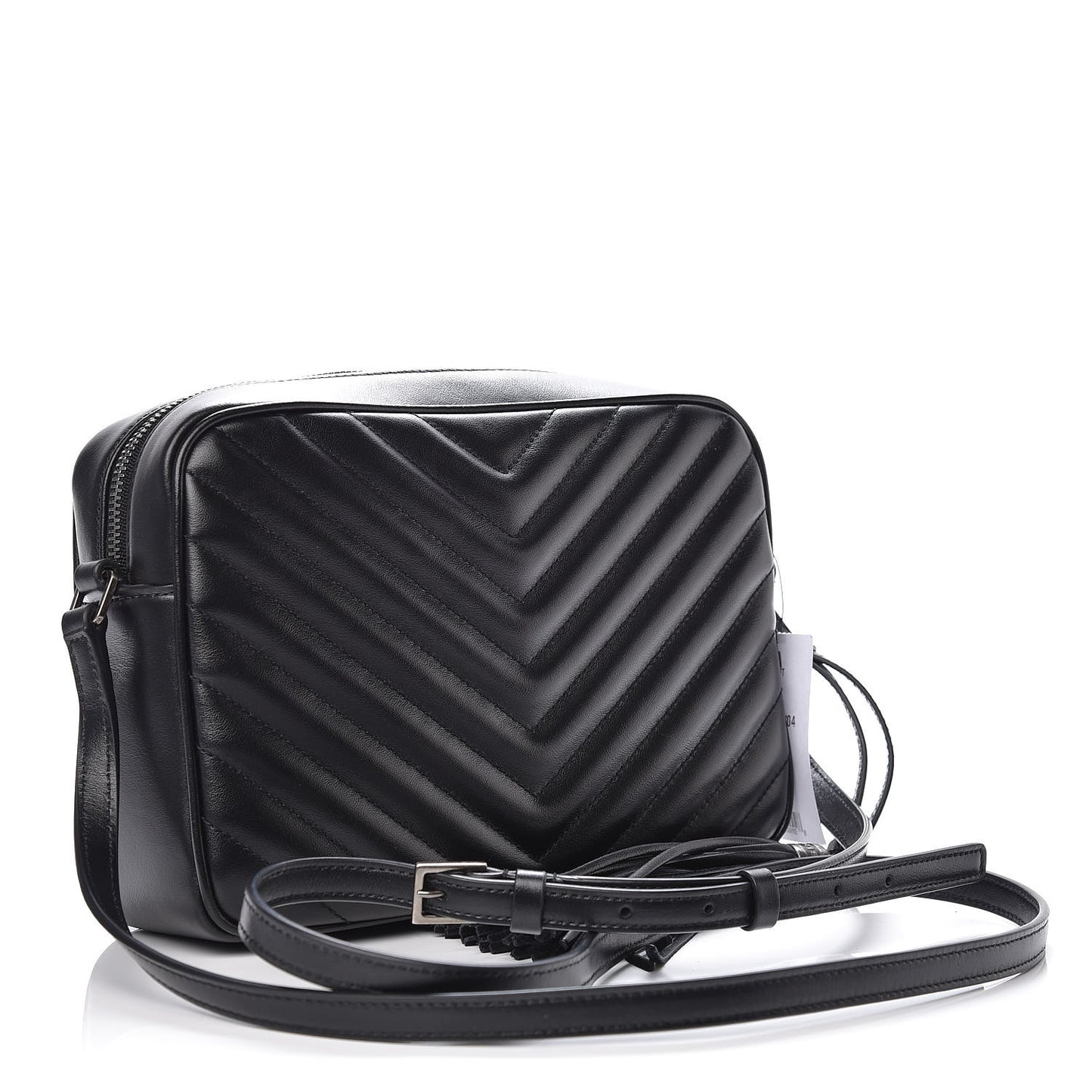 Calfskin Matelasse Monogram Lou Camera Bag Black