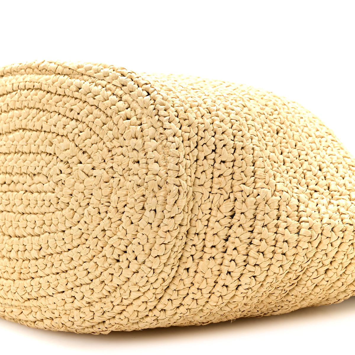 Raffia Falabella Large Tote White