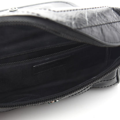 Saint Laurent Crinkled Calfskin Matelasse Monogram Niki Body Bag Black 5 of 8