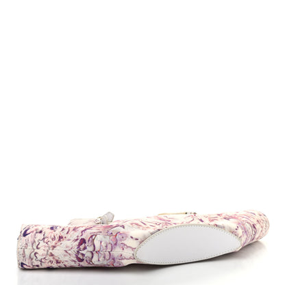 Alexander McQueen Silk Print De Manta Clutch Purple Blush 4 of 9