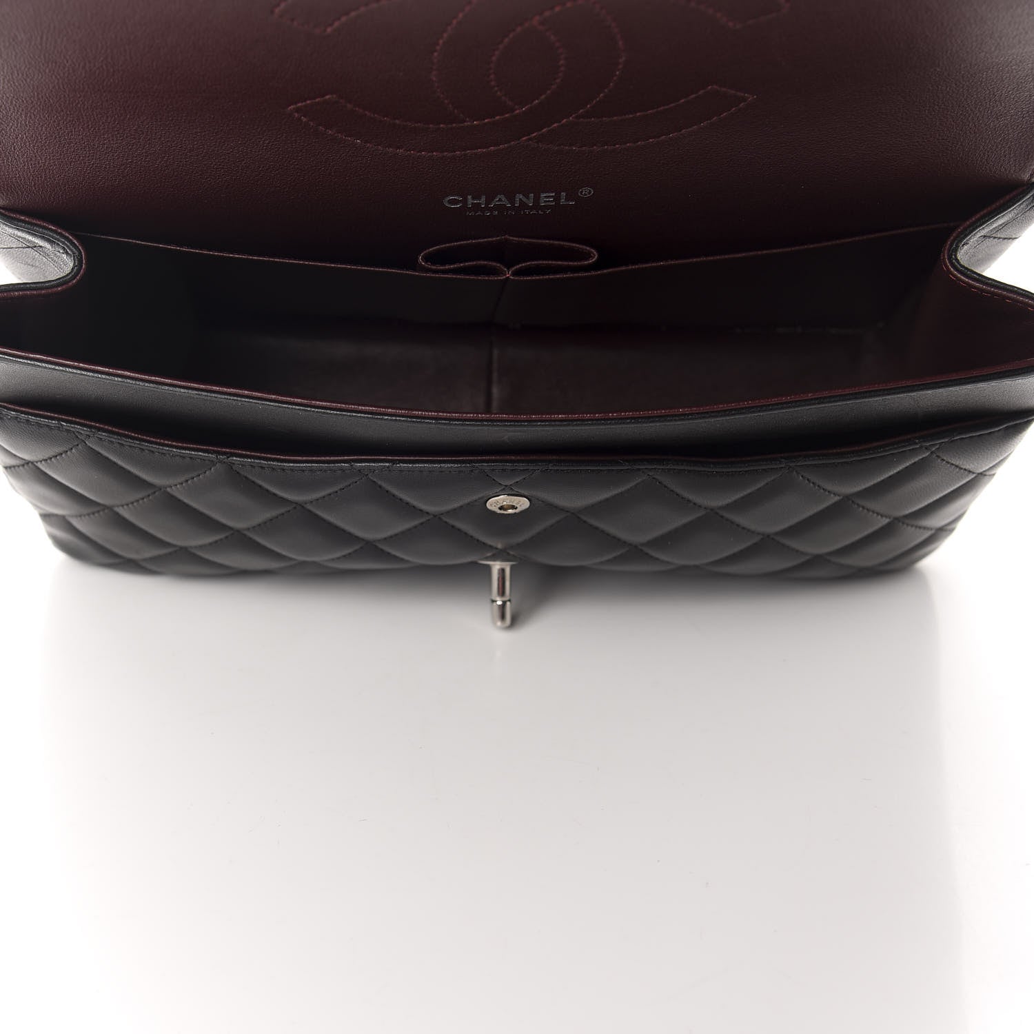 Chanel Lambskin Quilted Jumbo Double Flap Black 5 of 17