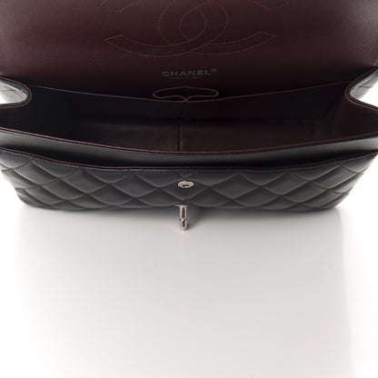 Chanel Lambskin Quilted Jumbo Double Flap Black 5 of 17