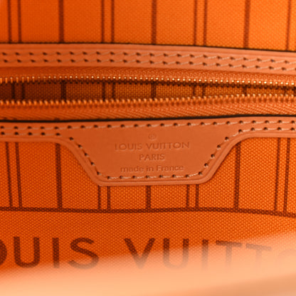 Louis Vuitton Damier Azur Braided Neverfull MM Orange 6 of 8