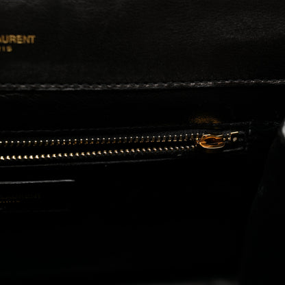 Saint Laurent Lambskin Quilted Monogram Gaby Chain Bag Black 13 of 17