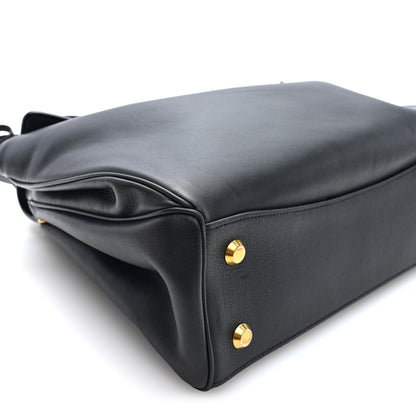 Balenciaga Natural Smooth Calfskin Medium Rodeo Top Handle Handbag Black 8 of 9