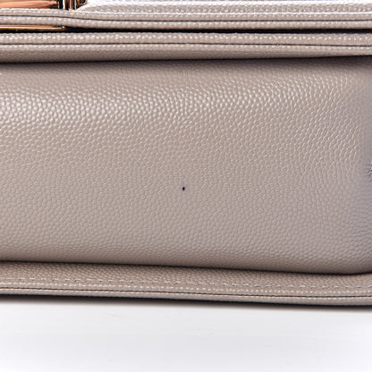 Chanel Caviar Quilted Medium Boy Flap Dark Beige 13 of 13